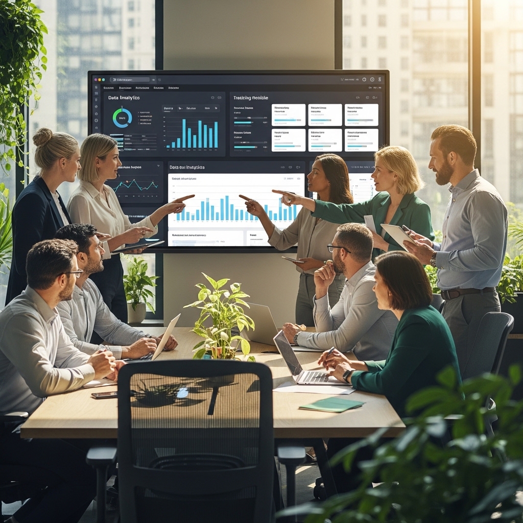 HR professionals in a modern learning environment